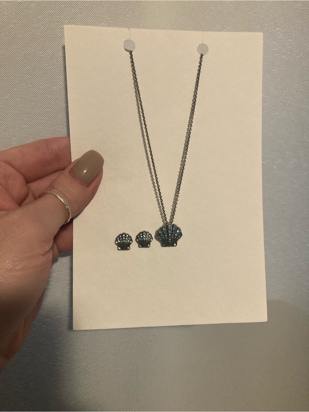 Touchstone Crystal Necklace and Earrings